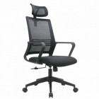 Fauteuil de bureau VEGA avec têtière – Siège ergonomique mesh respirant