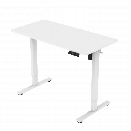 BUREAU ELECT HAUTEUR REGLAB 140CM BLANC