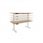 BUREAU ELECT HAUTEUR REGLAB 120CM BLANC