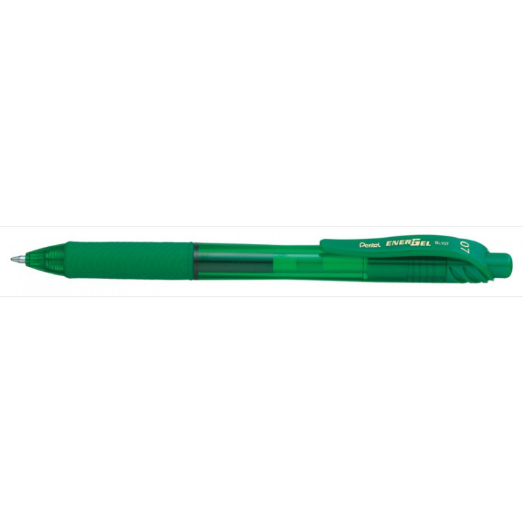 STYLO ROLLER ENCRE GEL - ENERGEL RETRACTABLE - 0,7mm - EPAISSEUR DE TRAIT VERT