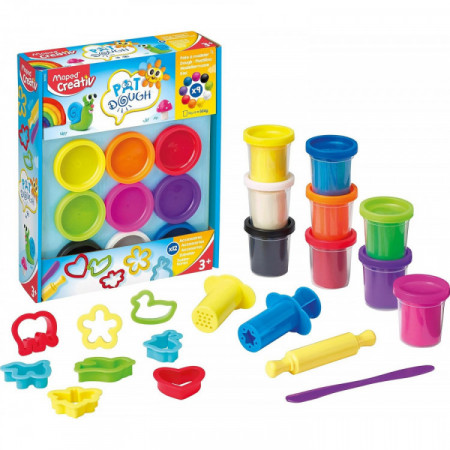 PAT DOUGH - 9X POTS + 12X ACCESSOIRES