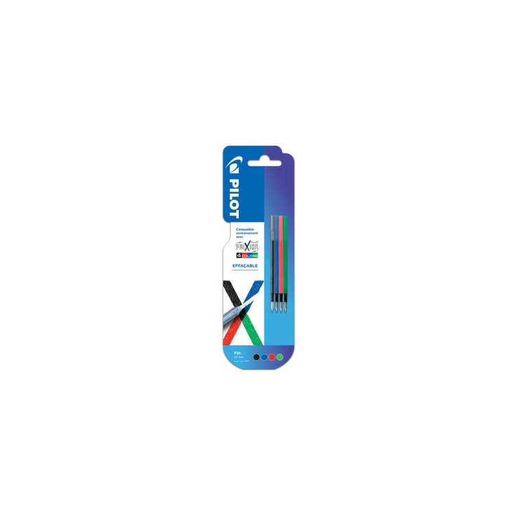 BLISTER 4 RECH. FRIXION BALL 4C N/B/R/V