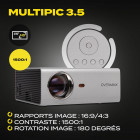 VIDEO PROJECTEUR OVERMAX 2200 LUMENS