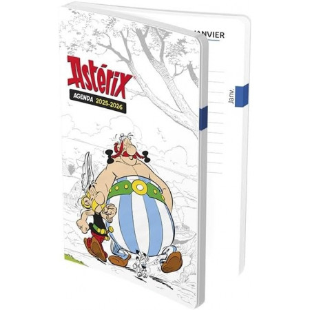 Agenda 1J/P Astérix rase vif 12X17cm