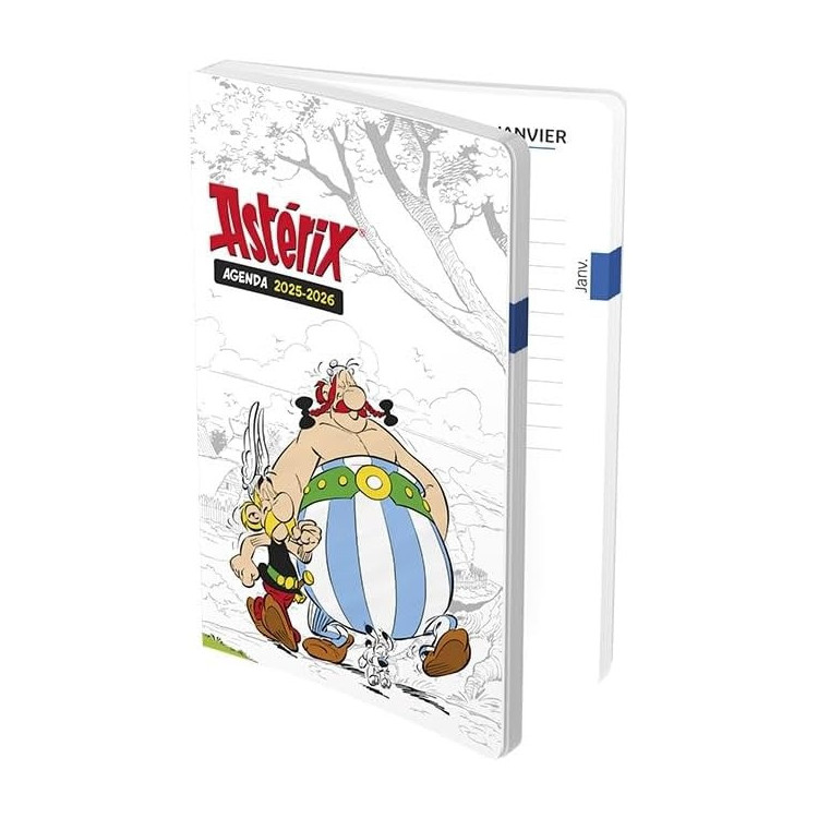 Agenda 1J/P Astérix rase vif 12X17cm