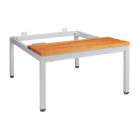 SOCLE BANC POUR VESTIAIRE ASSISE LATTE BOIS