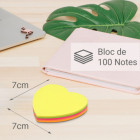 BLOC NOTE REPOS. CŒUR ASS 70X70MM