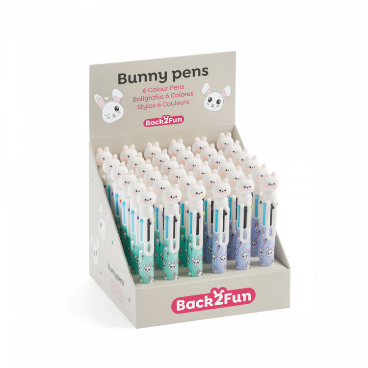 STYLOS 6 COULEUR B2FUN BUNNY ASS
