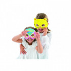 Masques à colorier en carton avec élastique 6u.