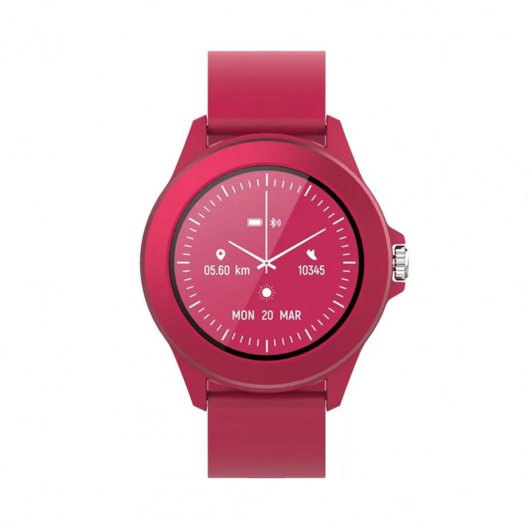 Montre connectée Forever Colorum CW-300 – Magenta – Étanche IP68 – Bluetooth – Multi-sport