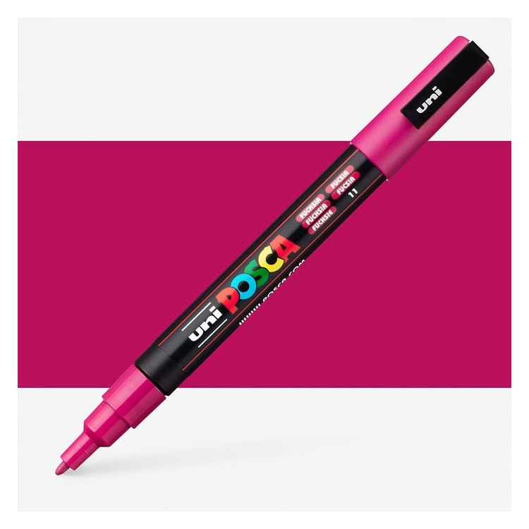Feutre Posca PC-3M Rose Fuschia - Pointe fine 1,5 mm