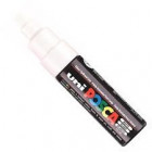 Marqueur Posca PC8K Blanc - Pointe large biseautée 8 mm