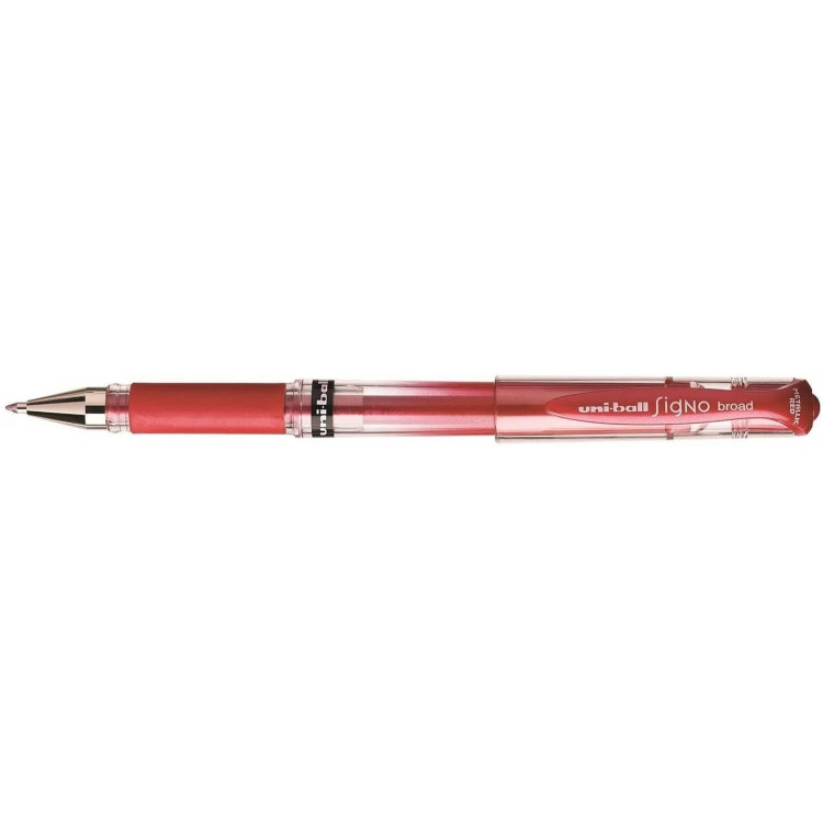 Stylo roller à encre gel SIGNO Broad UM-153 - Rouge métallique