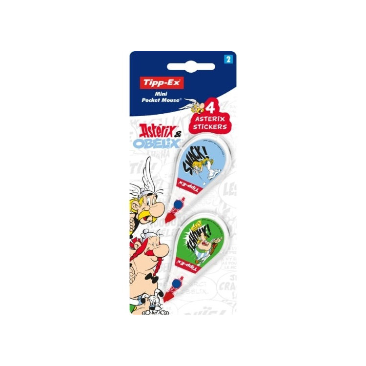 Souris correctrice Tipp-Ex Astérix & Obélix - 6 m x 5 mm, lot de 2