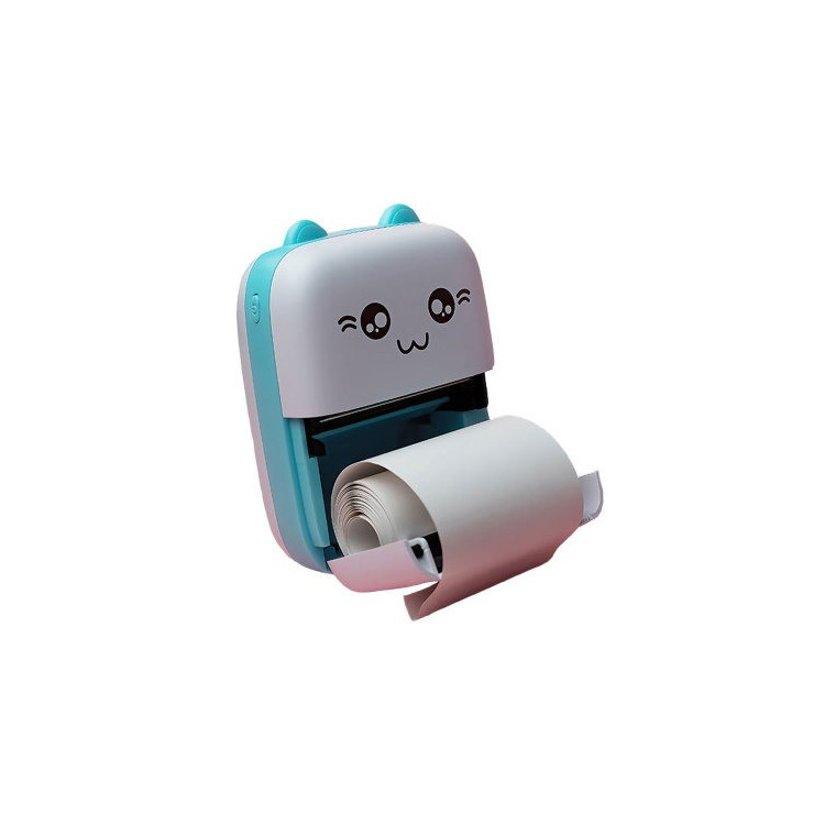 Maxlife Blue - Imprimante Thermique Portable Bluetooth - Pour Smartphone - Photos, Notes, Étiquettes