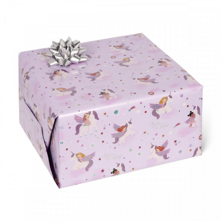 Papier Cadeau Licorne lilac