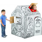 Maison de Jeu Licorne – Cabane en Carton Recyclable à Colorier
