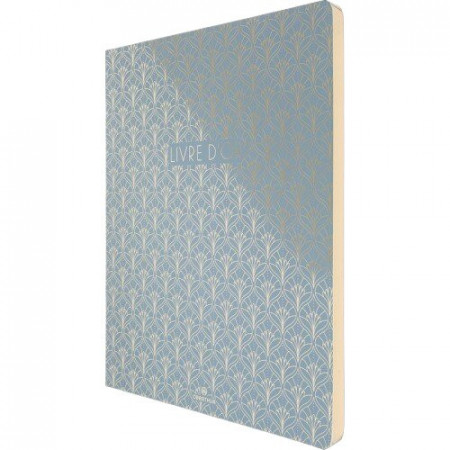 LIVRE D'OR VERSAILLES BLEU GRIS 22X27
