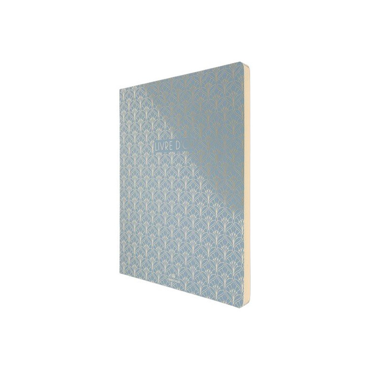 LIVRE D'OR VERSAILLES BLEU GRIS 22X27