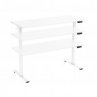 BUREAU ELECT HAUTEUR REGLAB 140CM BLANC
