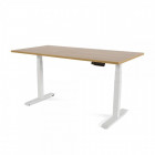 BUREAU ELECT HAUTEUR REGLAB 120CM BLANC