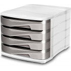 BLOC DE CLASSEMENT 4 TIROIRS - ELLYPSE XTRA STRONG - CEP - TAUPE