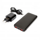 Batterie externe 10 000 mAh + chargeur PD 20W – Powerbank rapide USB-C noir