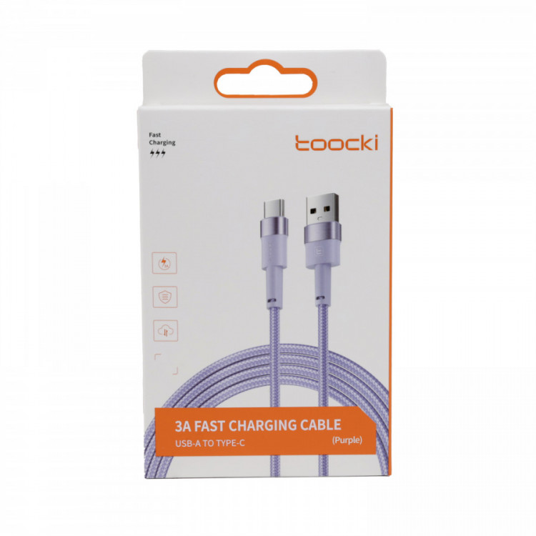 CABLE 1 M USB-A VERS USB-C 3A VIOLET