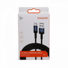 CABLE 2 M USB-A VERS USB-C 3A BLEU