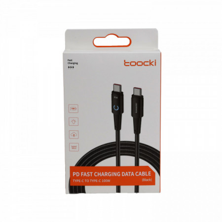 CABLE 2 M USB-C VERS USB-C PD100W NOIR