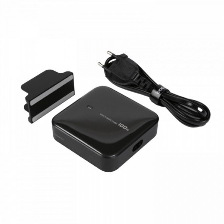 CHARGEUR SECTEUR GAN 100W USB-AX2, USB-CX2 NOIR