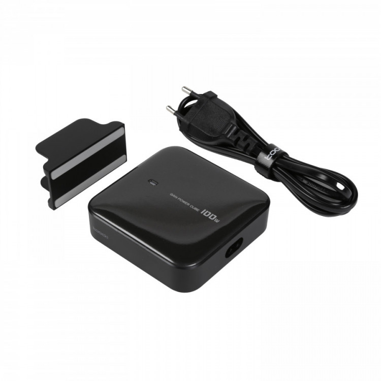 CHARGEUR SECTEUR GAN 100W USB-AX2, USB-CX2 NOIR