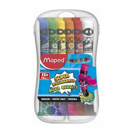 PEINTURE GOUACHE COLORPEPS TUBE 12ML X12
