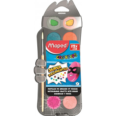 PASTILLE PEINTURE A EAU COLORPEPS 30MM X12