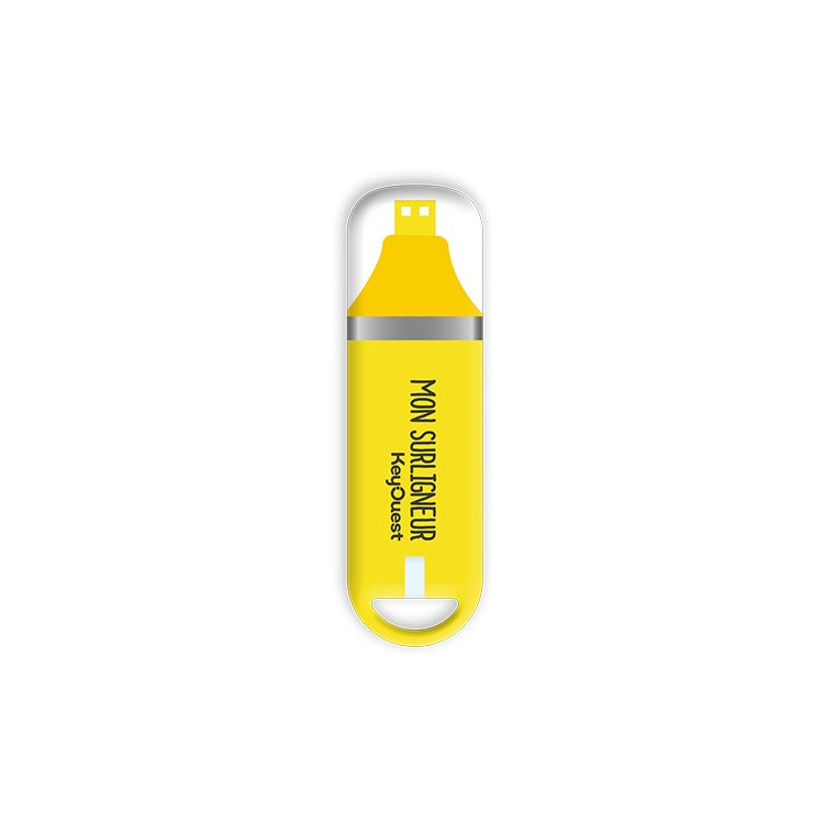 ClÃ© USB 32Go Surligneur Jaune