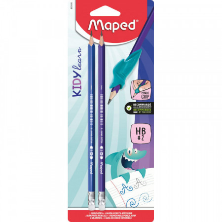 Kit 2 Crayon Papier HB+1 Guide Doigt Amov.