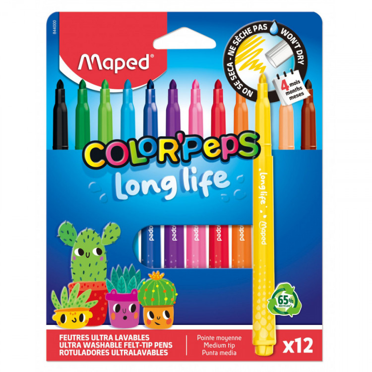 FEUTRES COLOR'PEPS LONG LIFE 2.0 X12