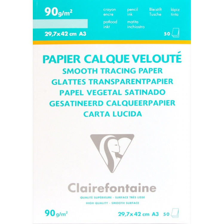 BLOC CALQUE A3 UNI 90G