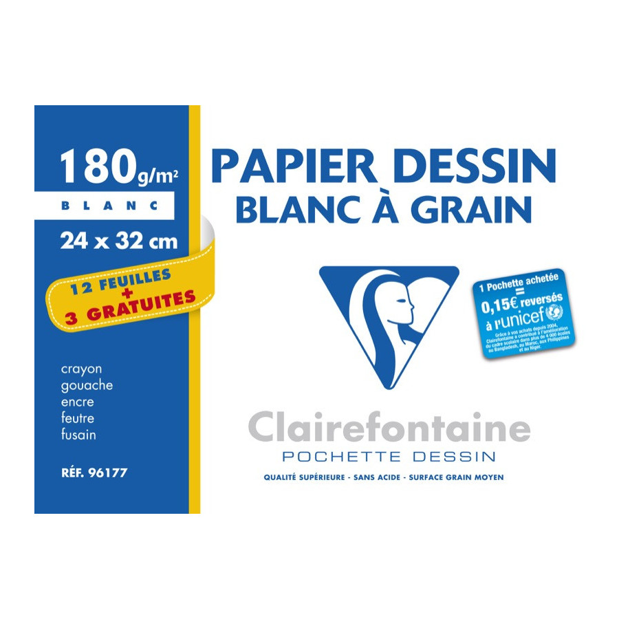 Ramette papier A4 - Blanc - 160g/m² - Clairefontaine DCP - 1842C