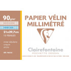POCHETTE PAPIER DESSIN MILIMETRE, Format A4, 21X29.7