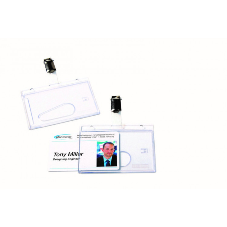 PORTE BADGE POUR CARTE DE SECURITE+CLIP