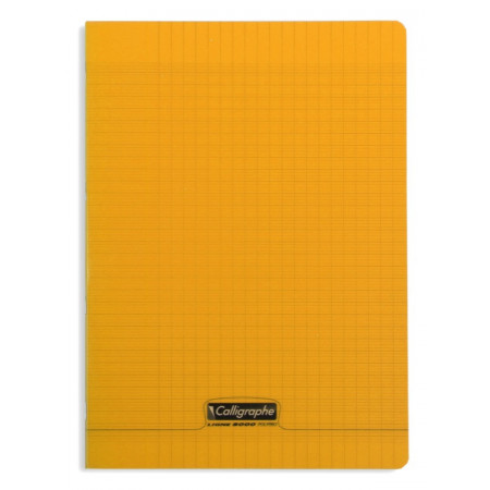 CAHIER POLYPRO, Format A4, Grands Carreaux, 21X29.7 - 96 PAGES SEYES ORANGE
