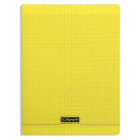 CAHIER POLYPRO, Grand Format, Grands Carreaux, 24X32 - 96 PAGES SEYES JAUNE