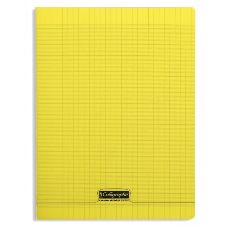 CAHIER POLYPRO, Grand Format, Grands Carreaux, 24X32 - 96 PAGES SEYES JAUNE