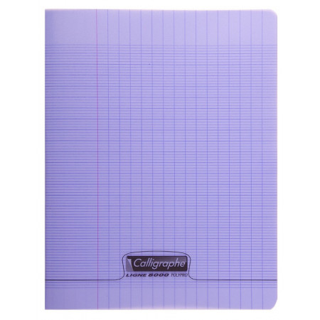 CAHIER POLYPRO, Petit Format, Grands Carreaux, 17X22 96 PAGES SEYES VIOLET