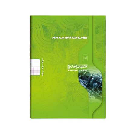 CAHIER DE MUSIQUE PORTEE 2 COTES, Format A4, Grands Carreaux, 21X29.7 - 48 PAGES SEYES