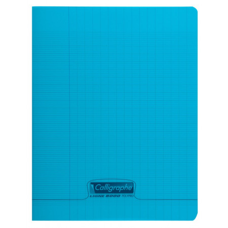 8000 POLYPRO, Cahier piqué bleu 24x32cm 48p séyès 90g