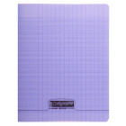 8000 POLYPRO, Cahier piqué violet 24x32cm 48p séyès 90g
