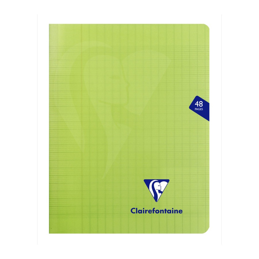 CAHIER POLYPRO, Petit Format, Grands Carreaux, 17X22 48 PAGES SEYES VERT -  BuroStock Guyane