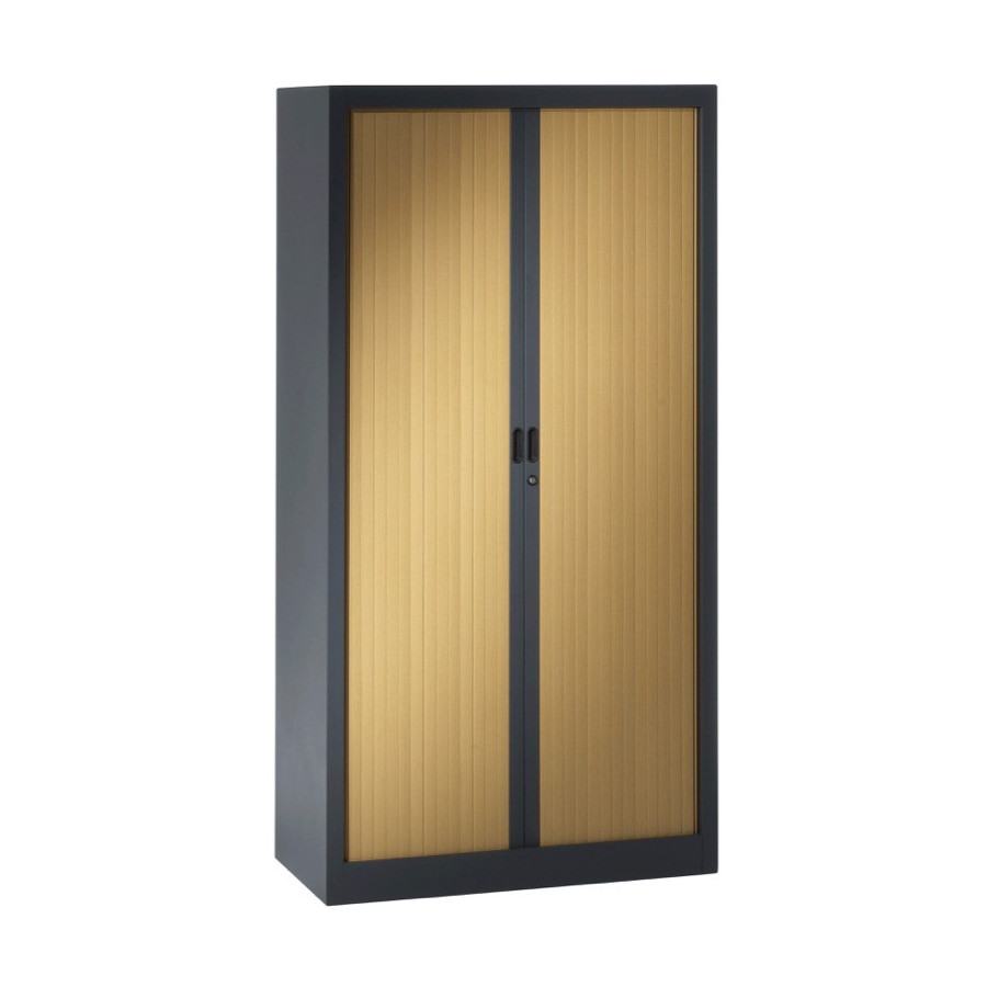 Armoire haute en métal avec portes coulissantes